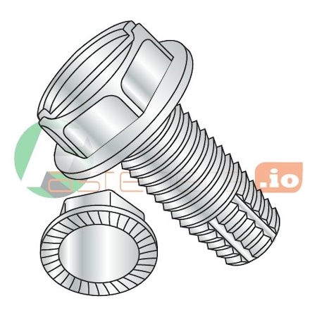 #10-24 Hex Head Cap Screw, Zinc Plated Steel, 1/2 In L, 7000 PK